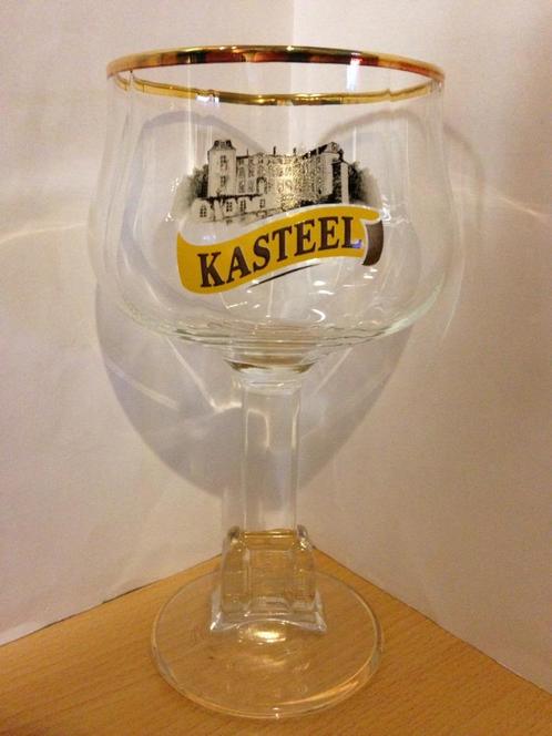 2x Kasteel bierglas 33cl, Verzamelen, Biermerken, Zo goed als nieuw, Glas of Glazen, Overige merken, Ophalen of Verzenden