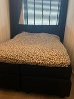 Zwarte boxspring 180 x 200, Ophalen, Zo goed als nieuw, Tweepersoons, 180 cm