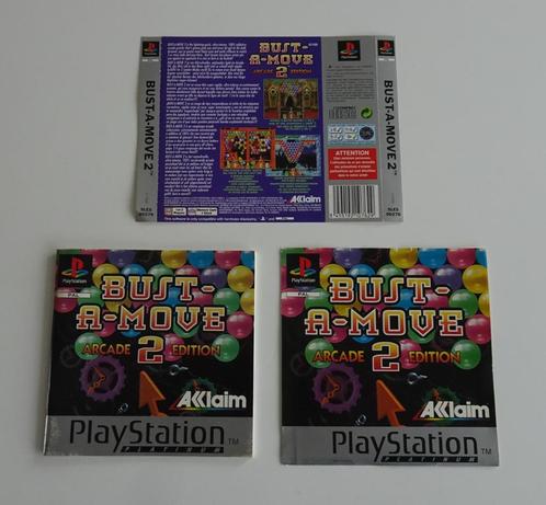 Papierwerk + Handleiding -- Bust-A-Move 2 Arcade Edition PS1, Spelcomputers en Games, Games | Sony PlayStation 1, Zo goed als nieuw