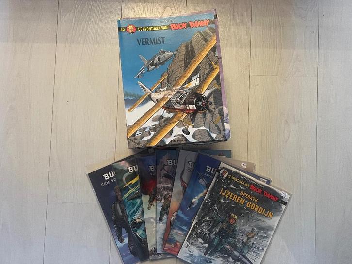 Buck Danny serie 1 t/m 61 plus blackbirds en Tarawa delen, Boeken, Stripboeken, Gelezen, Meerdere stripboeken, Ophalen of Verzenden