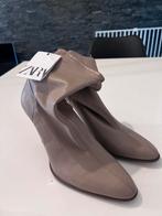 Zara Beige Enkellaarsjes - Nieuw!, Ophalen of Verzenden, Nieuw, Beige, Lage of Enkellaarzen