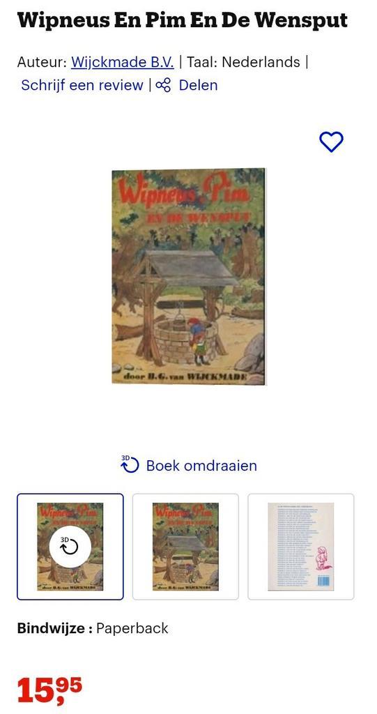 Wipneus .Pim en de wensput . tijdelijk perstuk €3, Boeken, Sprookjes en Fabels, Ophalen