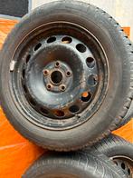 4x Stalen velgen met Michelin winterbanden 205/55R16, Ophalen, Gebruikt