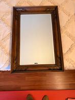 Oude Spiegel met Houten Lijst - 80x55 cm, Ophalen, Gebruikt, Minder dan 100 cm, Rechthoekig
