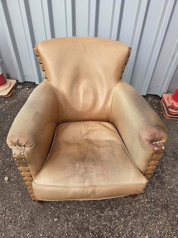 Lederen fauteuil - mancave project beschikbaar voor biedingen