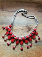 Nieuwe metalen halsketting rood Ibiza stijl, Ophalen of Verzenden, Nieuw, Rood, Overige materialen