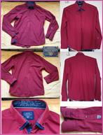 ARYA BOY bordeaux-rode overhemd maat XXL zgan, Kleding | Heren, Ophalen of Verzenden, Zo goed als nieuw, Overige halswijdtes, ARYA BOY