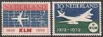 KLM serie  729 - 730 XXX. ADV. no.23 K., Postzegels en Munten, Postzegels | Nederland, Na 1940, Verzenden, Postfris