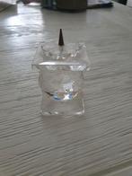 Swarovski kaarsen kandelaar, hoogte is 7 cm, Antiek en Kunst, Antiek | Glas en Kristal, Ophalen of Verzenden