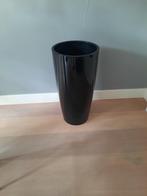 Bloempot zwart voor buiten en binnen 70 cm hoog diameter 35, 25 tot 40 cm, Kunststof, Rond, Zo goed als nieuw