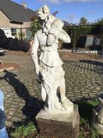 Wit Tuinbeeld Vrouw hoogte 1,30 m, Tuin en Terras, Tuinbeelden, Ophalen of Verzenden