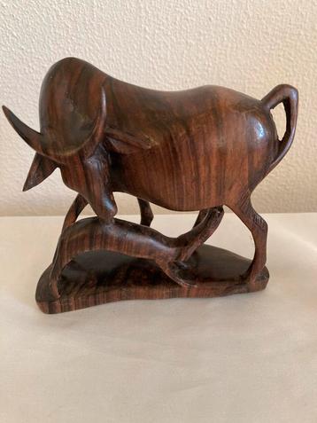 Coromandel Houten Waterbuffel met Kalf beschikbaar voor biedingen