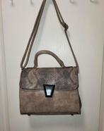 Zeer elegant Bruine Slangenprint Handtas, Ophalen of Verzenden, Zo goed als nieuw, Bruin, Handtas