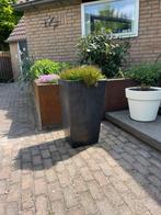Zwarte Prachtige grote keramische plantenpot, Ophalen, Tuin, Steen, Minder dan 60 cm