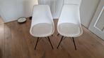 Witte kuipstoelen / eetkamerstoelen, Ophalen, Gebruikt, Wit, Vier