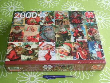 Nieuw in seal: Vintage Santa's - Kerstmannen - 2000 stukjes beschikbaar voor biedingen