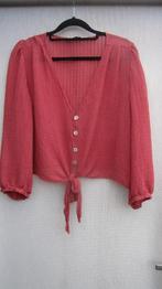 Dunne blouse  knopen en strik ONLY mt  40/42  terra, Kleding | Dames, Blouses en Tunieken, Oranje, Gedragen, Maat 38/40 (M), Only