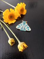Mot pin, blauw, wicca, witchy, natuur, pagan, Overige materialen, Minder dan 4 cm, Nieuw, Verzenden