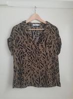 Costes khaki groen blouse blousje, mt L animalprint, Groen, Maat 42/44 (L), Costes, Ophalen of Verzenden