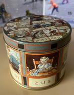 Blikje Leesplankje aap noot mies 8,5cm hoog , doorsnede 10cm, Verzamelen, Blikken, Ophalen of Verzenden, Zo goed als nieuw, Overige