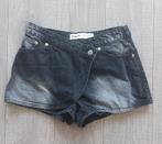 Bershka denim skort shorts 32, Zo goed als nieuw, W27 (confectie 34) of kleiner, Grijs, Bershka