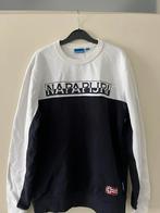 Napapijri Sweater maat M (Wit/donker blue), Kleding | Heren, Truien en Vesten, Napapijri, Maat 48/50 (M), Wit, Zo goed als nieuw
