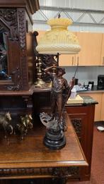 Grote antieke beeldlamp, Ophalen of Verzenden