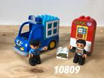 Duplo politie patrouille auto 10809 (compleet) 5, Kinderen en Baby's, Ophalen of Verzenden, Zo goed als nieuw, Complete set, Duplo