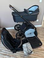 Kinderwagen / buggy / combiwagen Qute Q-Rider zwart roségoud, Verstelbare duwstang, Zo goed als nieuw, Combiwagen, Ophalen