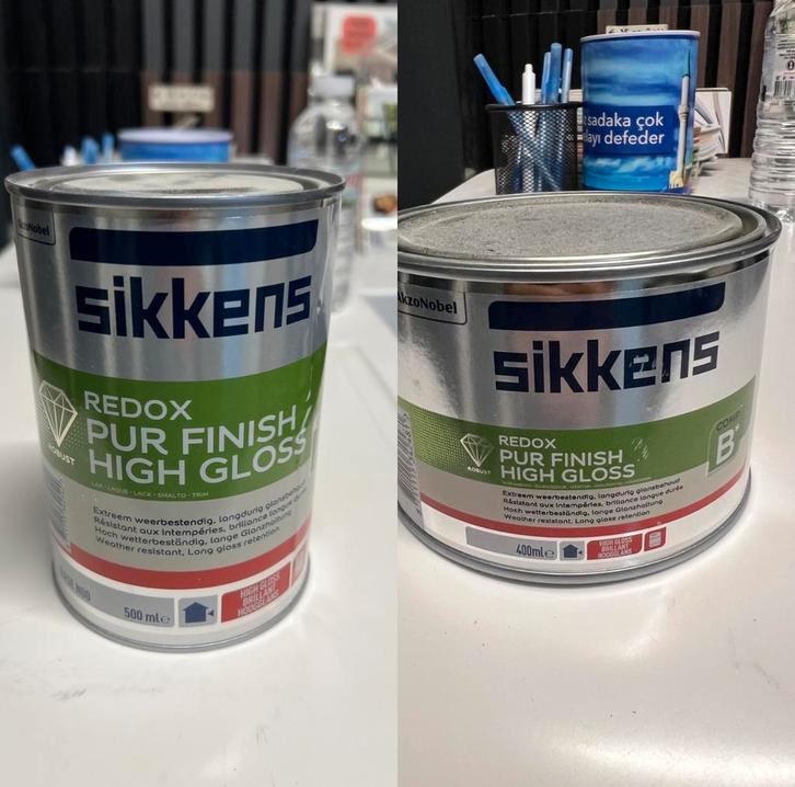 Sikkens Redox PUR Finish Hoogglans Verf 900ml, Doe-het-zelf en Verbouw, Verf, Beits en Lak, Nieuw, Verf, Minder dan 5 liter, Overige kleuren