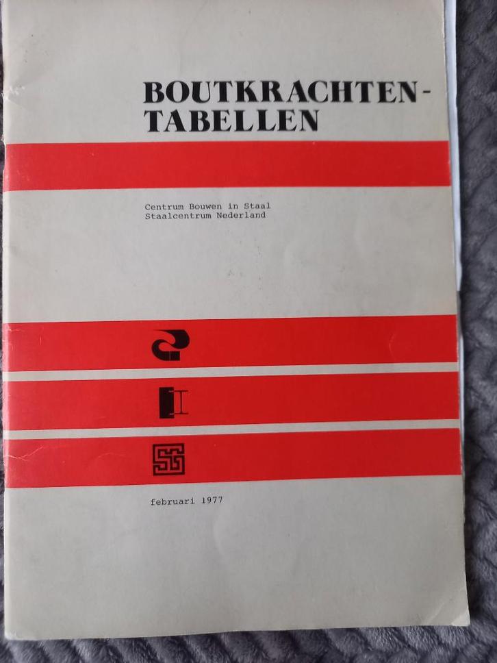 boutkrachten - tabellen bouwen in Staal Staalcentrum Ned., Boeken, Techniek, Gelezen, Bouwkunde, Ophalen of Verzenden