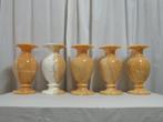 Natuurstenen vazen (Onyx Marmer) (Oranje | 40 cm), Huis en Inrichting, Ophalen, Steen, Nieuw, Oranje