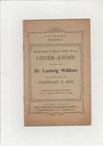 Tekstboekje liederavond Rotterdam 1908 + flyer 1919, Ophalen of Verzenden, Gelezen, Overige onderwerpen
