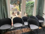 Eetkamerstoelen  (6), Ophalen, Gebruikt, Metaal, Moderne, comfortabele eetstoel