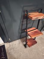 Leuk hangijzer met 3 teak plankjes., Huis en Inrichting, Ophalen