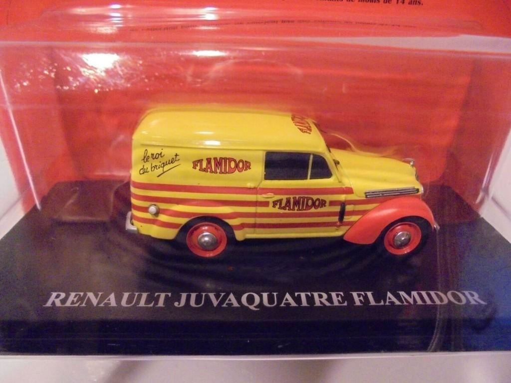 28170: Renault Juvaquatre - Flamidor - Atlas 1:43, Hobby en Vrije tijd, Modelauto's | 1:43, Auto, Nieuw, Ophalen of Verzenden