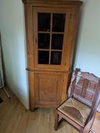 Antieke hoekkast eikenhout, Gebruikt, Eikenhout, 150 tot 200 cm, 50 tot 100 cm