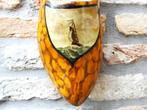 Een Hollandse houten klomp beschilderd met een zeilbootje, Antiek en Kunst, Ophalen of Verzenden