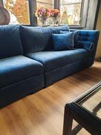 Koningsblauwe bank, Huis en Inrichting, Ophalen, 75 tot 100 cm, Zo goed als nieuw, Stof