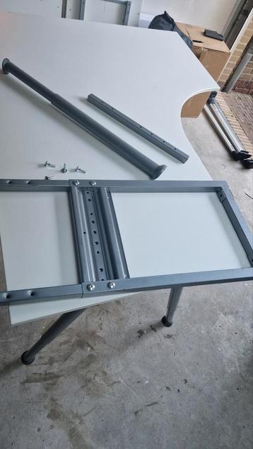 Ikea galant hoekbureau buro met extra onderdelen 160x120 - afbeelding 4