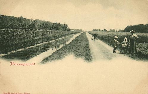Praamgracht - Maartensdijk naar Baarn - ongelopen, Verzamelen, Ansichtkaarten | Nederland, Ongelopen, Utrecht, 1940 tot 1960, Ophalen of Verzenden