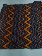Knitted jaquard zigzag orange bruin (117), Overige materialen, Bruin, 120 cm of meer, Nieuw