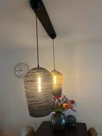 Twee hanglampen Piet Klerx, eventueel los te hangen, Ophalen, Gebruikt, Metaal, Minder dan 50 cm