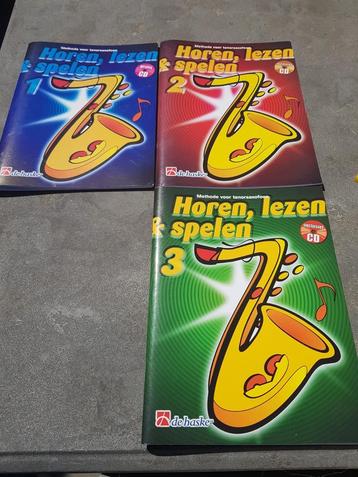 Horen, lezen & spelen, 1 t/m 3, tenorsax  incl. CD beschikbaar voor biedingen