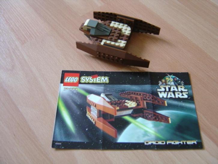 Lego Star Wars vintage droid fighter 7111 uit 1999!, Verzamelen, Star Wars, Zo goed als nieuw, Actiefiguurtje, Ophalen of Verzenden