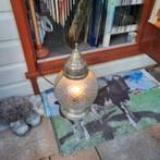 Oosterse lamp, dienblad, spiegel, en kaarsenhouders, Ophalen of Verzenden, Blauw, Overige materialen, Minder dan 25 cm