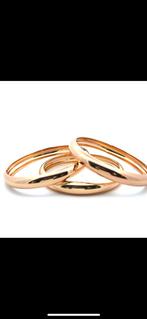 Nieuwe ongedragen bangle set van 3 van pscallme, Ophalen of Verzenden, Nieuw, Goud, Overige materialen