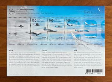 Jubileum Postzegelvel 100 Jaar Luchtvaart in Nederland 2019 beschikbaar voor biedingen