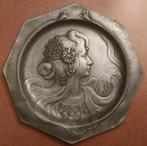 WMF sierbord van tin, Jugendstil / Art Nouveau (1), Antiek en Kunst, Antiek | Tin, Ophalen of Verzenden
