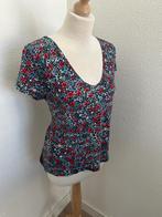 King Louie maat L vrolijke retro top tshirt 2158, Kleding | Dames, Blauw, Maat 42/44 (L), Ophalen of Verzenden, Zo goed als nieuw